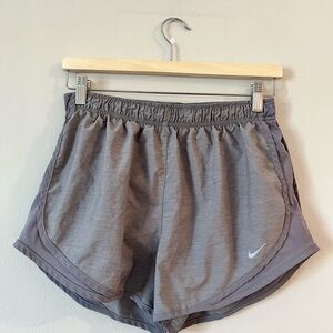 Nike Gray Athletic Shorts Lightweight Moisture-Wicking